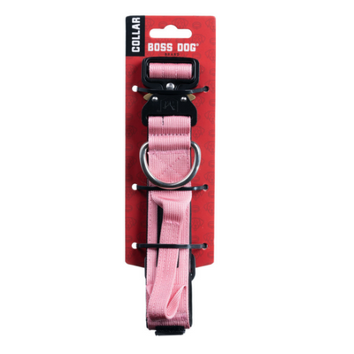 Boss Dog Tactical Adjustable Dog Collar Pink, 1ea/Medium, 15-18 in Default Title