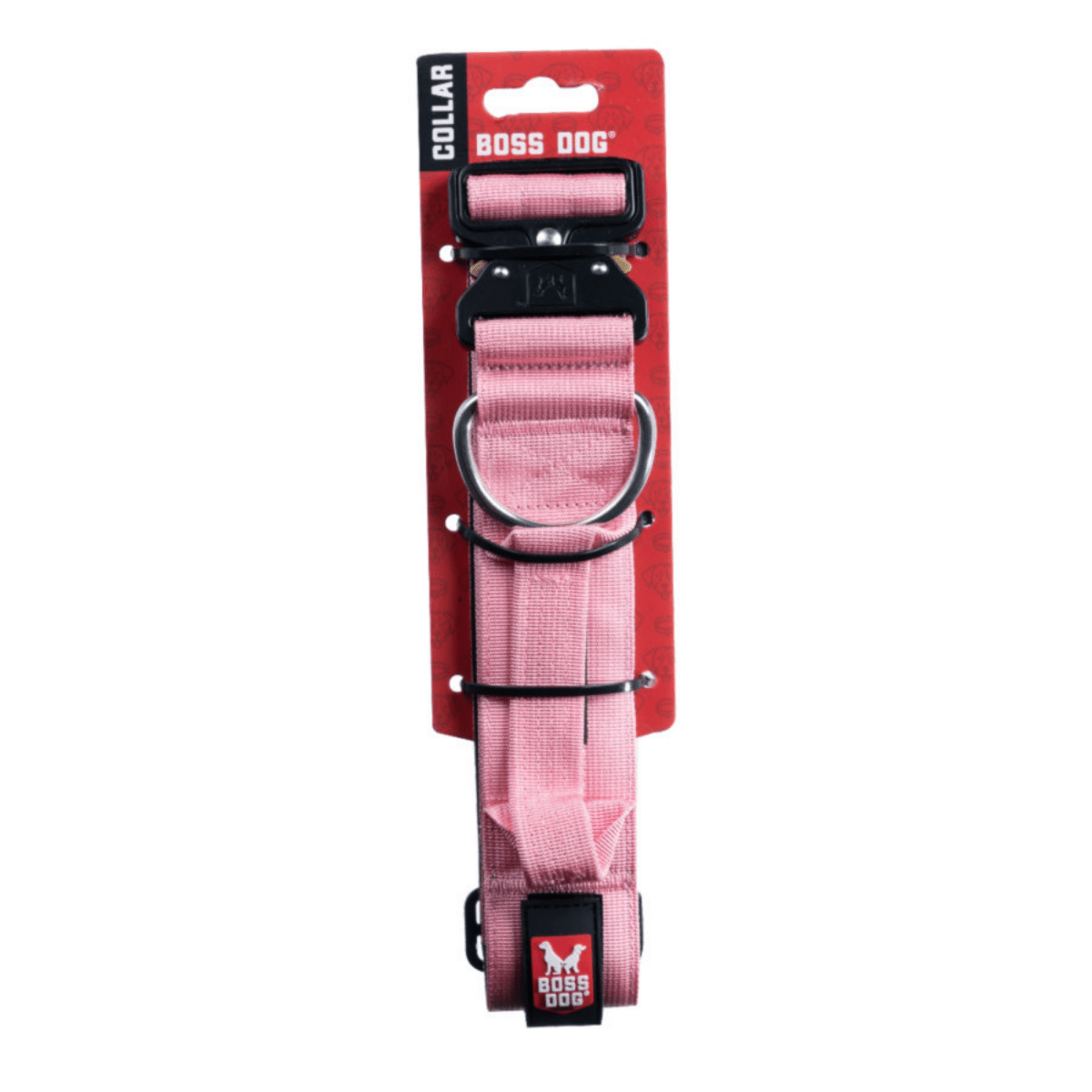 Boss Dog Tactical Adjustable Dog Collar Pink, 1ea/XL, 2028 in - Pets Perfect