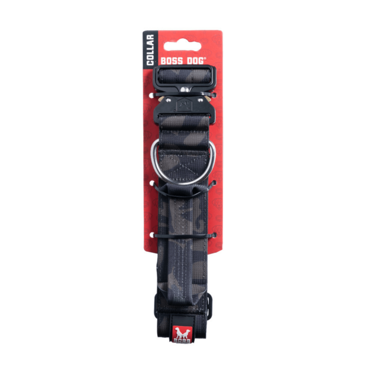 Boss Dog Tactical Adjustable Dog Collar Black Camo, 1ea/XL, 2028 in - Pets Perfect