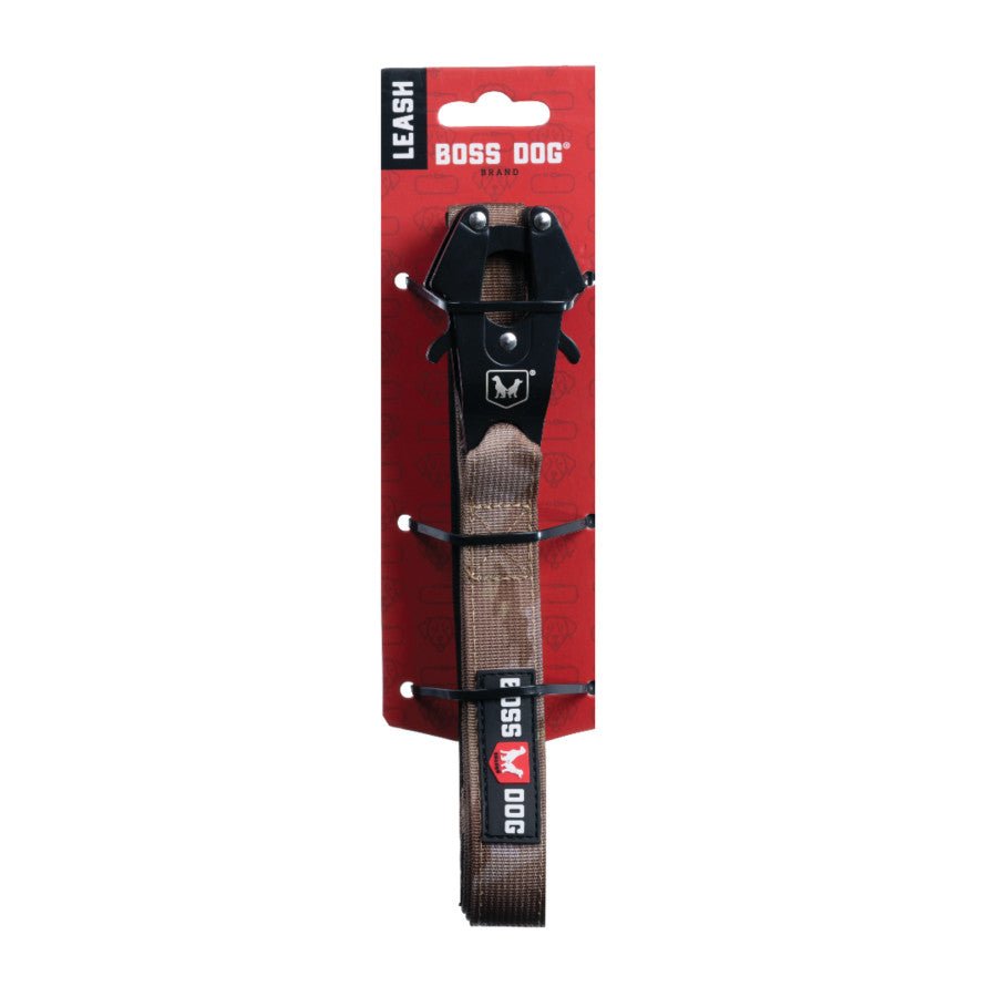 Boss Dog Tactical Leash – Tan Camo, 1.25 in x 4 ft - Pets Perfect