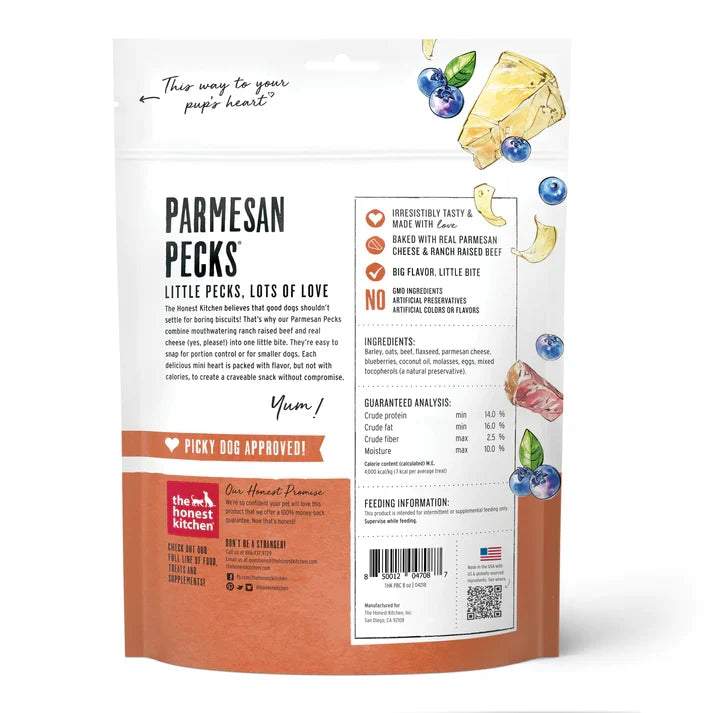 The Honest Kitchen Dog Parmesan Pecks Beef And Blueberry 8 oz