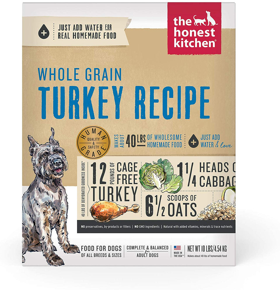 Honest Kitchen Dog Gourmet Grains Turkey And Whitefish 10 lb. Box
