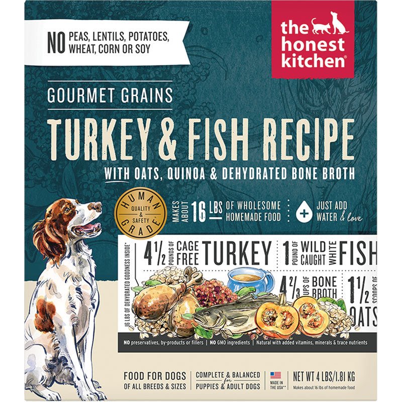 Honest Kitchen Dog Gourmet Grains Turkey And Whitefish 4Lbs. Box - Pets Perfect