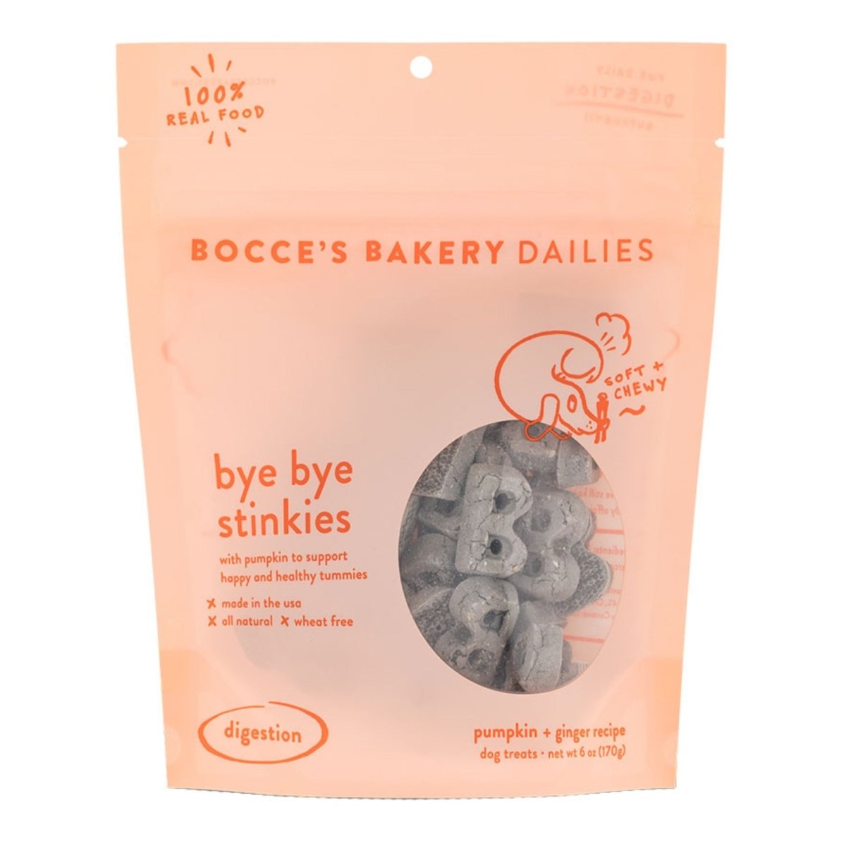 Bocces Dog Soft Chews Bye Bye Stinkies 6oz - Pets Perfect