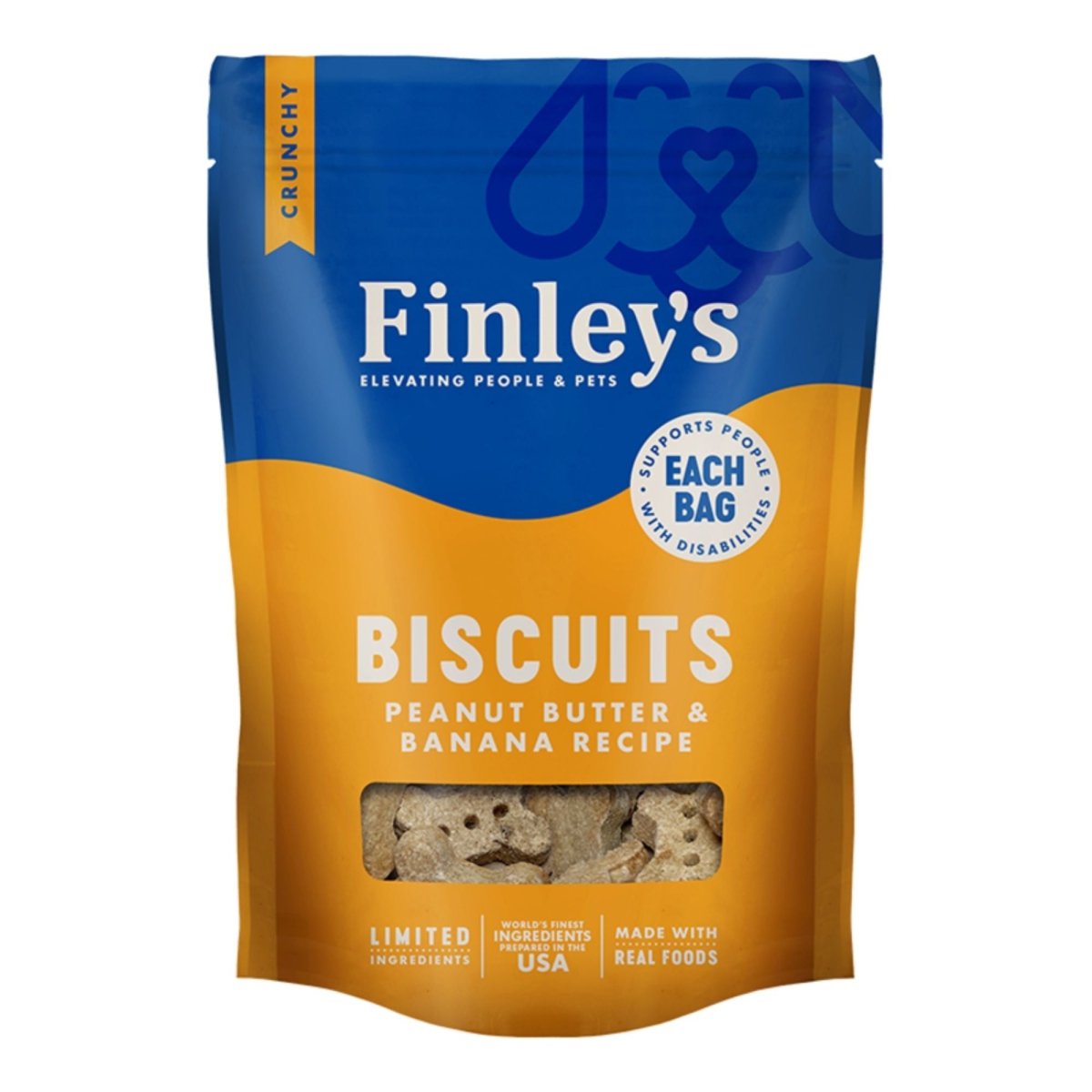 Finley's Dog All Natural Biscuits Peanut Butter & Banana 6oz. - Pets Perfect