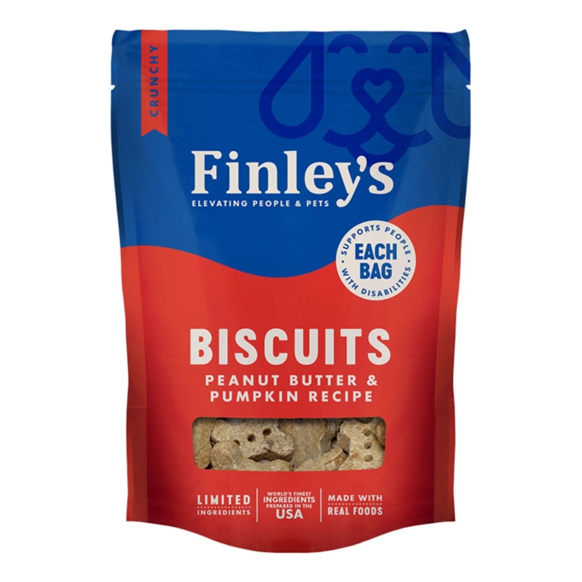 Finley's Dog All Natural Biscuits Peanut Butter & Pumpkin 6oz. - Pets Perfect