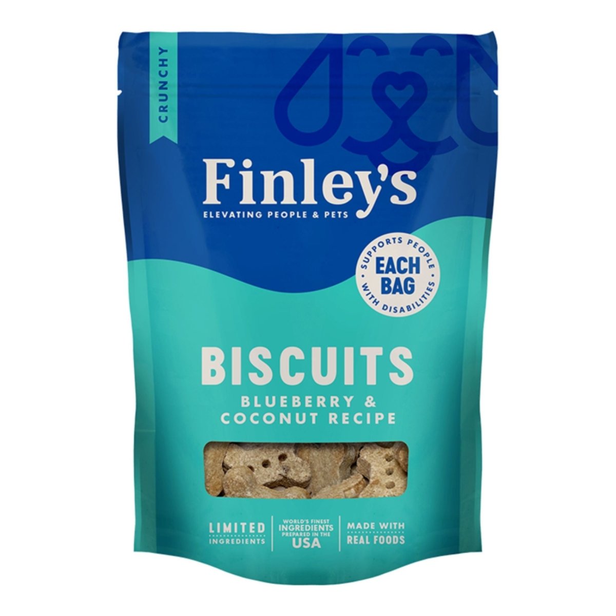 Finley's Dog All Natural Biscuits Blueberry & Coconut 6oz. - Pets Perfect