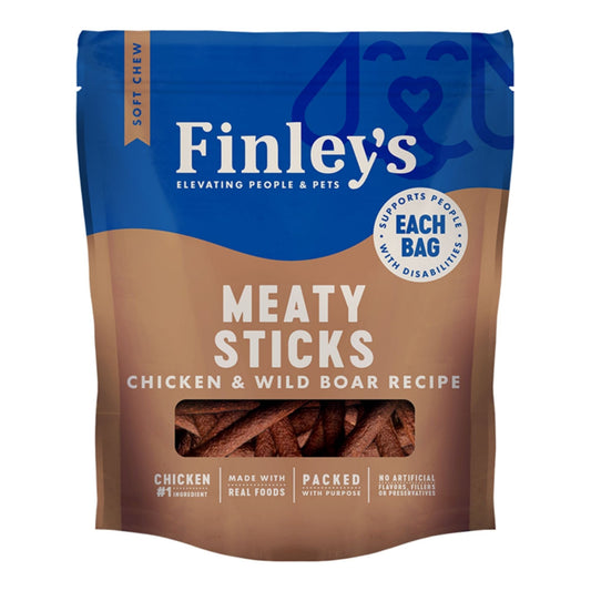 Finley's Dog Meaty Sticks Chicken & Wild Boar 12oz.