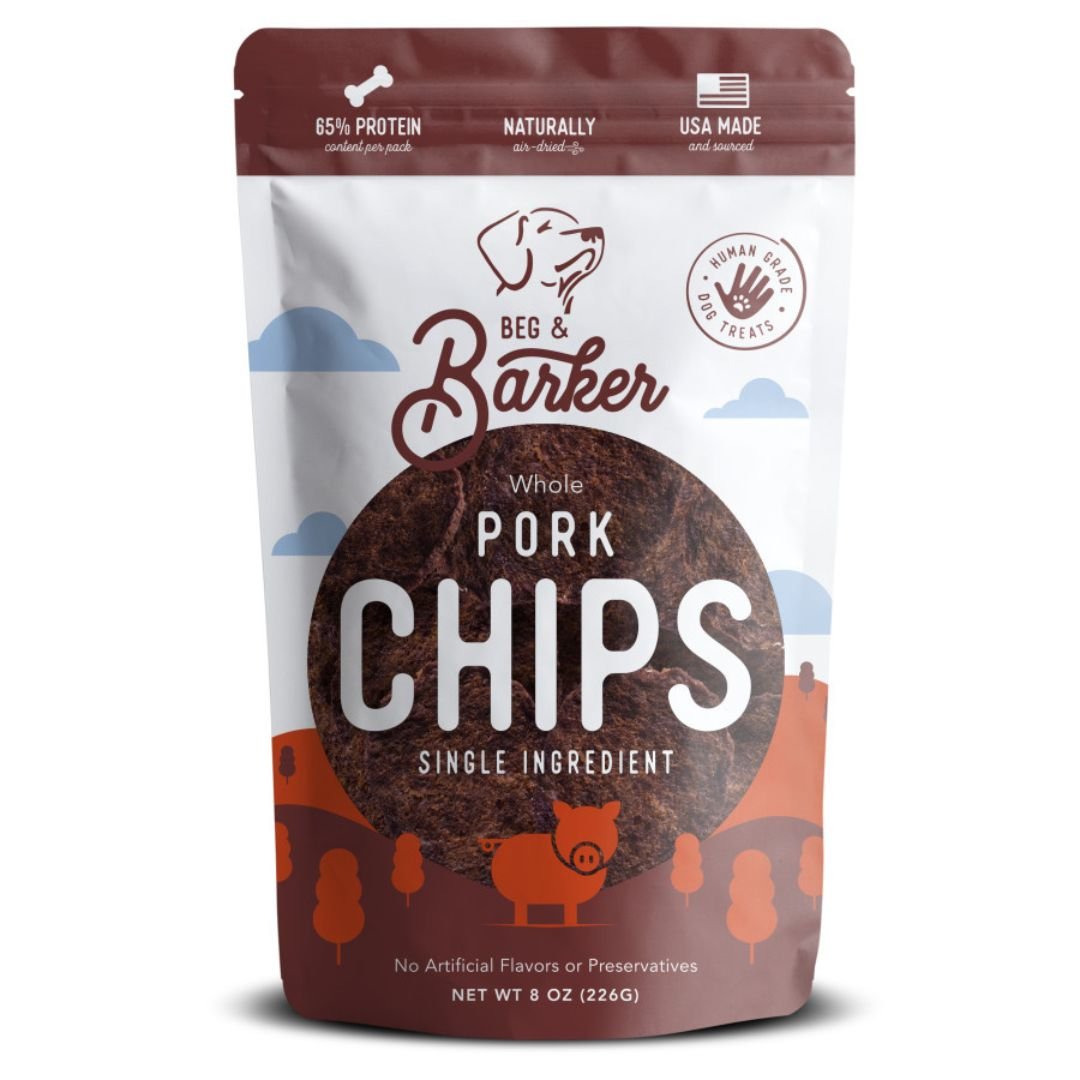 Beg & Barker Pork Heart Chips Dog Treats 1ea/8 oz - Pets Perfect
