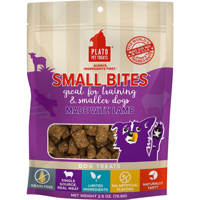 Plato Dog Small Bite Grain-Free Lamb, 2.5 oz - Pets Perfect