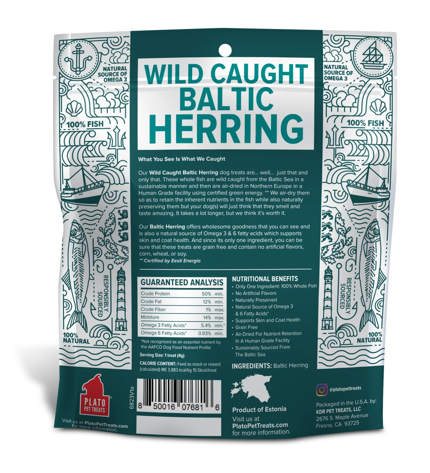 Plato Dog Baltic Herring, 3 oz, view 2