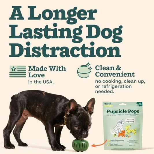 !!Woof Dog Beef Peanut Butter Pops Xlarge 12Oz