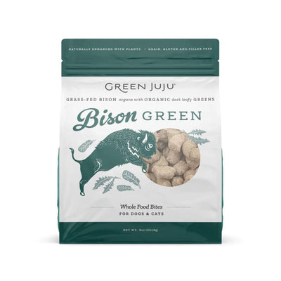 Green Juju Dog Freeze-Dried Topper Bison Green 16 oz