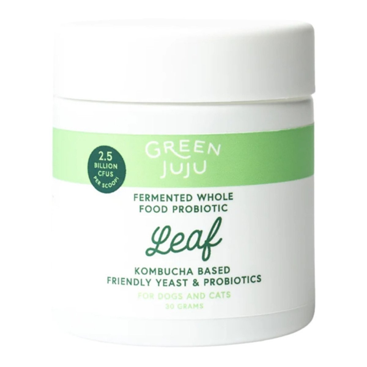 Green Juju Dog & Cat Grain Free Leaf Probiotic 30 Gram - Pets Perfect