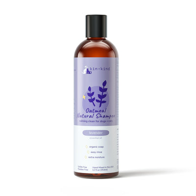 Kin+Kind Pet Shampoo Oatmeal Lavender 12 oz