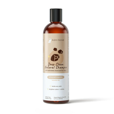 Kin+Kind Pet Shampoo Deep Clean Almond+Vanilla 12 oz