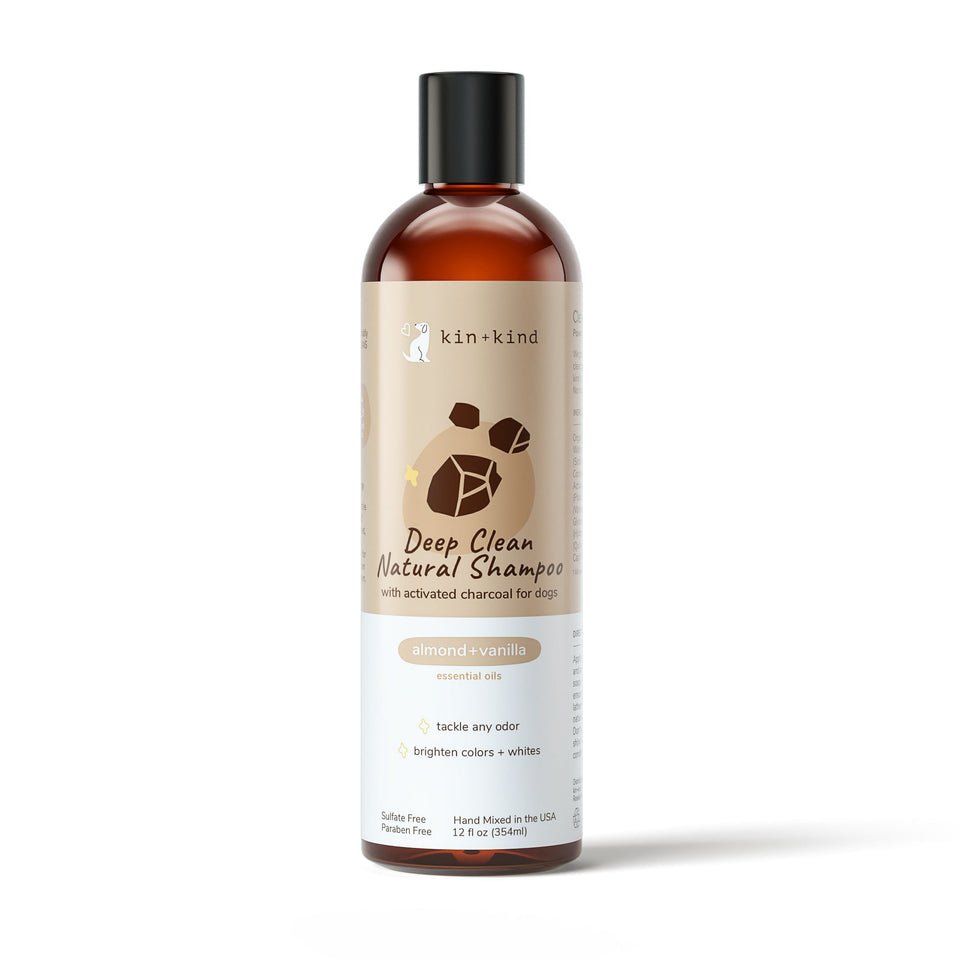 Kin+Kind Pet Shampoo Deep Clean Almond+Vanilla 12 oz