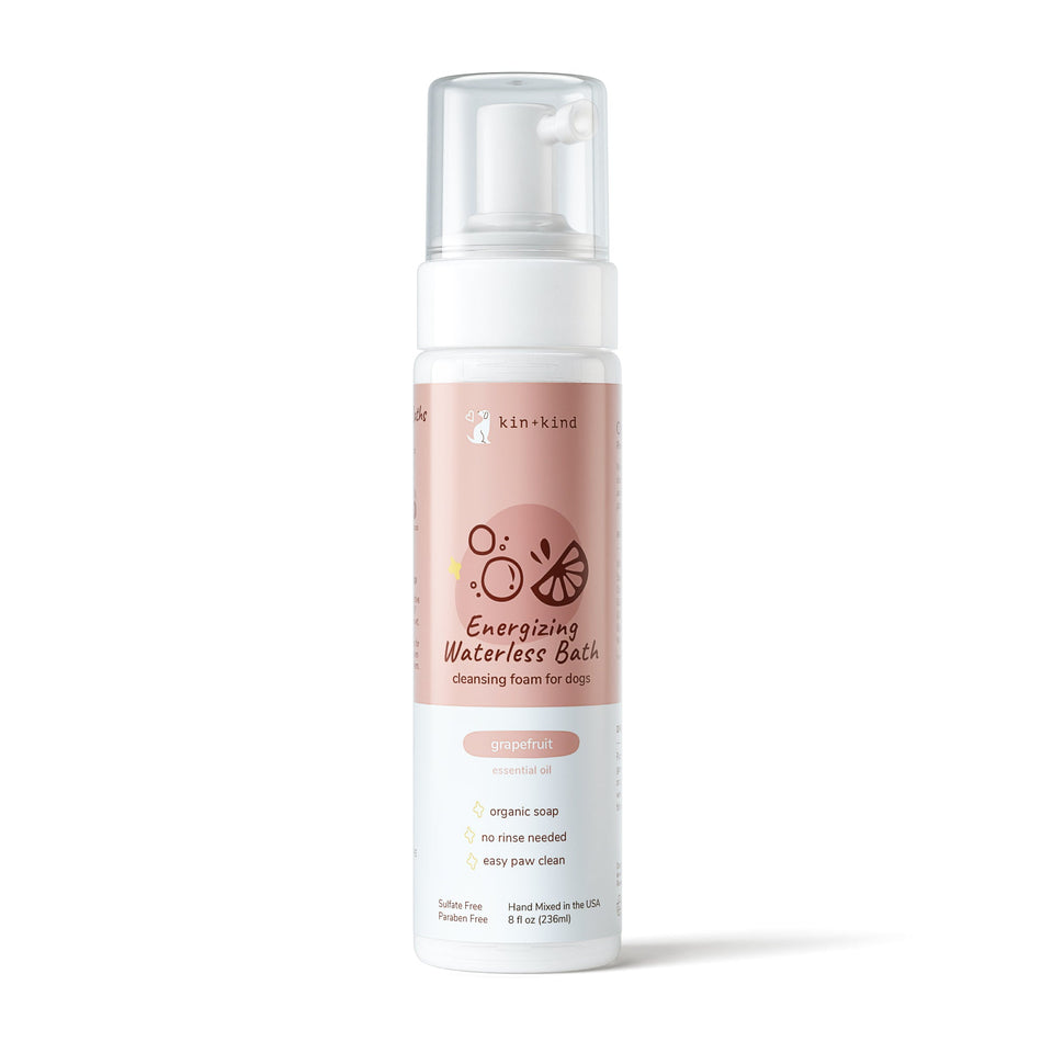 Kin+Kind Energizing Natural Waterless Bath Grapefruit 8 oz