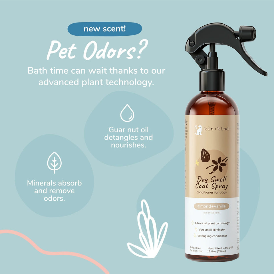 Kin+Kind Scent Almond Vanilla 12 oz. Odor Neutralizer Coat Spray