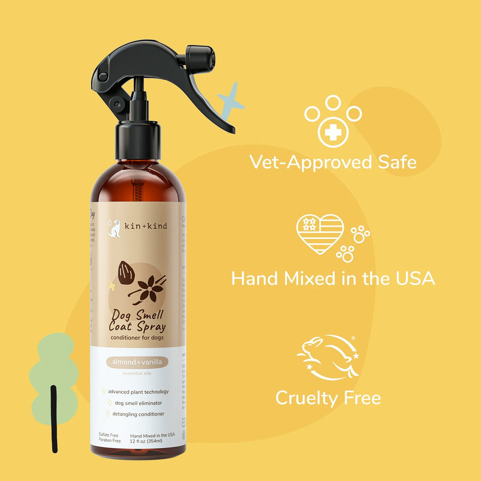 Kin+Kind Scent Almond Vanilla 12 oz. Odor Neutralizer Coat Spray