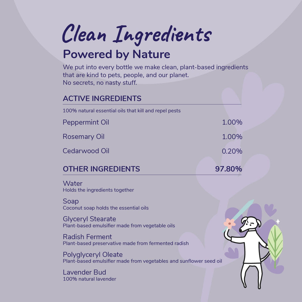 Kin+Kind Flea & Tick Lavender Protect Spray 12 oz