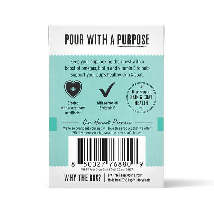 The Honest Kitchen Dog Grain-Free Pour Over Skin & Coat Salmon, 5.5 oz each, Case of 12