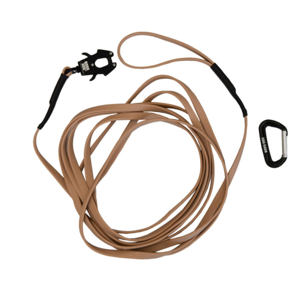 Boss Dog Tactical TPU Tracking Dog Leash Tan, 1ea/20 ft Default Title