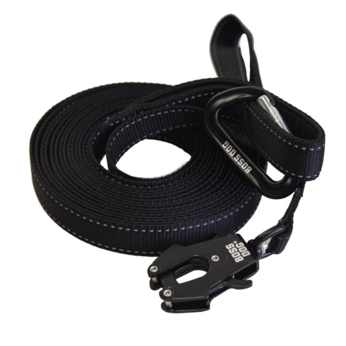 Boss Dog Tactical Nylon Tracking Dog Leash Black, 1ea/20 ft - Pets Perfect