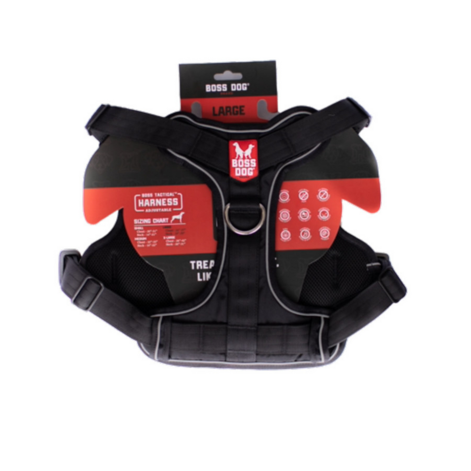 Boss Dog Tactical Dog Harness Black, 1ea/Large Default Title