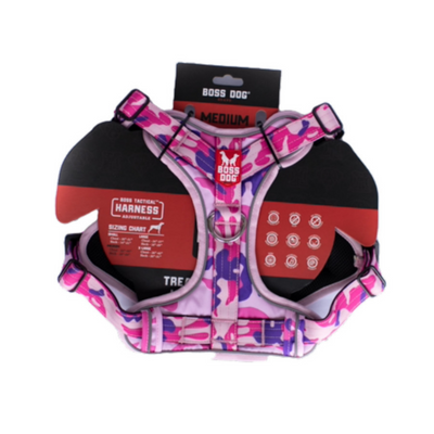Boss Dog Tactical Dog Harness Pink Camo, 1ea/Medium Default Title