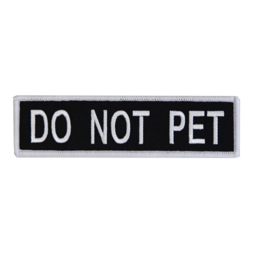 Boss Dog Tactical Dog Harness Patch Do Not Pet, Large