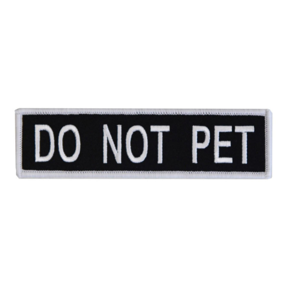 Boss Dog Tactical Harness Patch Do Not Pet, 6ea/Large Default Title