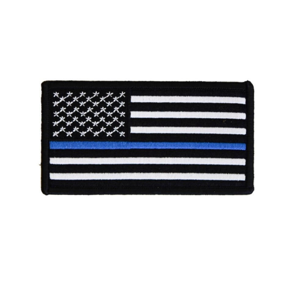 Boss Dog Tactical Dog Harness Patch USA Thin Blue Line, Small