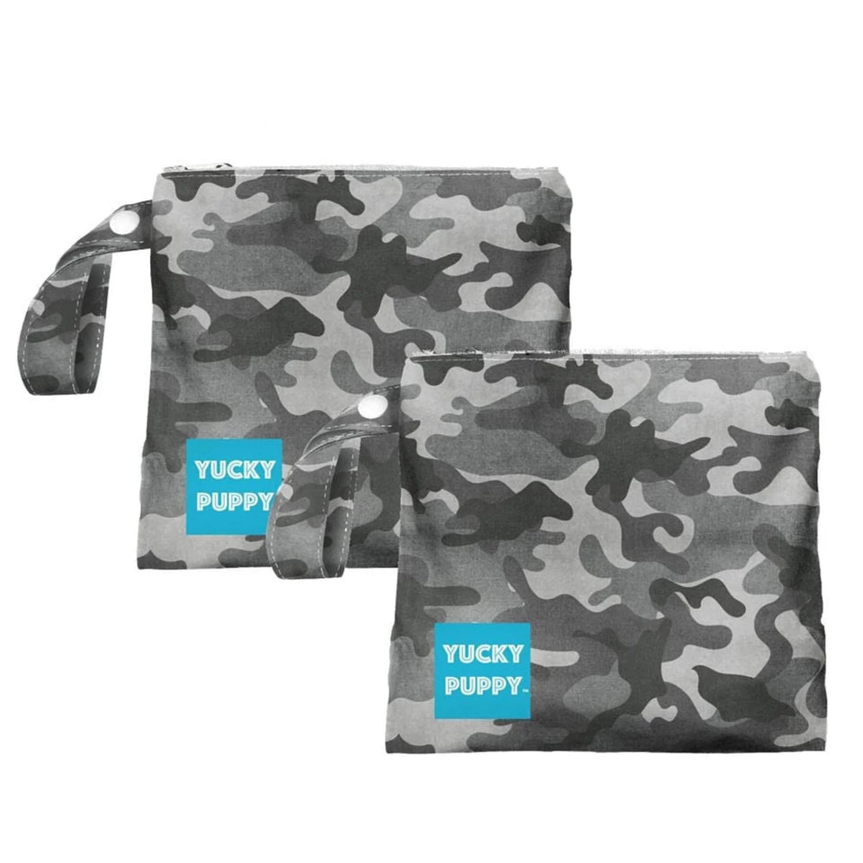 Blue Camo Dog Poop Bag Holders - Pets Perfect