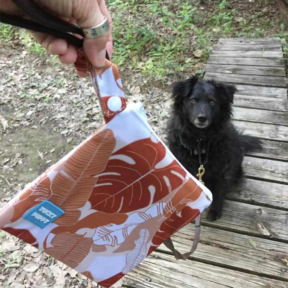 Monstera + Banana Yucky Puppy Dog Poop Bag Holders - Pets Perfect