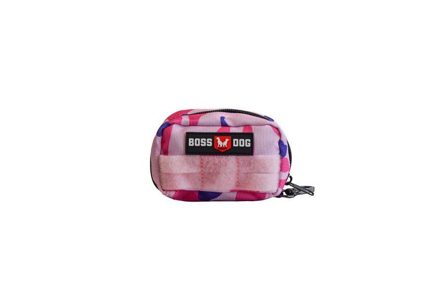 Boss Dog Tactical Molle Dog Harness Bag Pink Camo Large