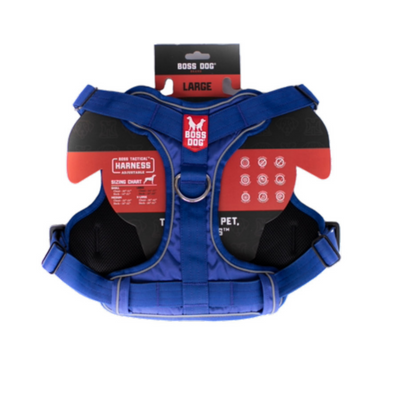 Boss Dog Tactical Dog Harness Blue, 1ea/Large Default Title