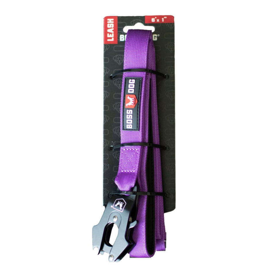 Boss Dog Tactical Dog Leash Purple, 1ea/6 ft Default Title