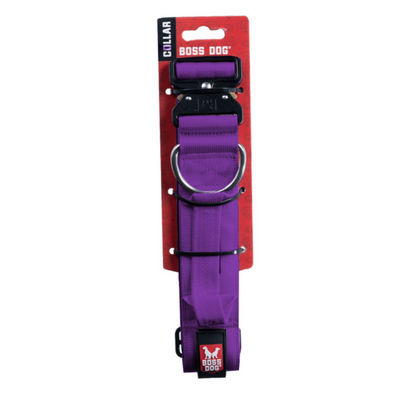Boss Dog Tactical Adjustable Dog Collar Purple, 1ea/Large, 17-22 in Default Title