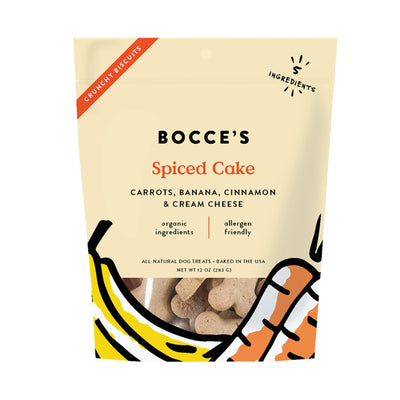 Bocce's Bakery Dog Small Batch Biscuits Spiced Cake 12oz.