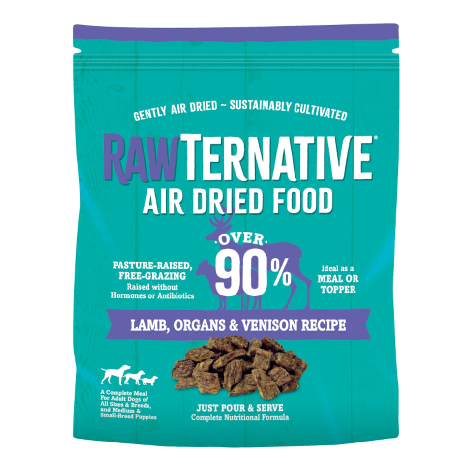 Grandma Mae's Country Naturals Rawternative Air Dried Dog Food Lamb, Organs Venison, 1ea/5 lb