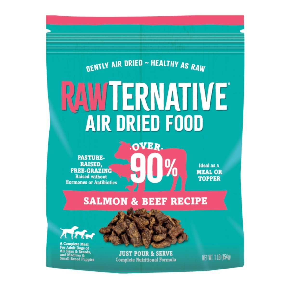Grandma Mae's Country Naturals Rawternative Air Dried Dog Food Salmon & Beef 5lb - Pets Perfect
