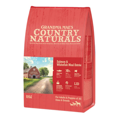 Grandma Mae's Country Naturals Dog Salmon & Whitefish Meal Entree 24Lbs