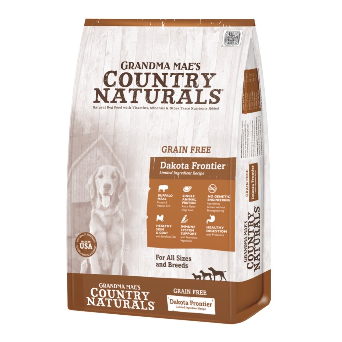 Grandma Mae's Country Naturals Grain Free L.I.D. Dry Dog Food Dakota Frontier Buffalo, 1ea/12 lb - Pets Perfect