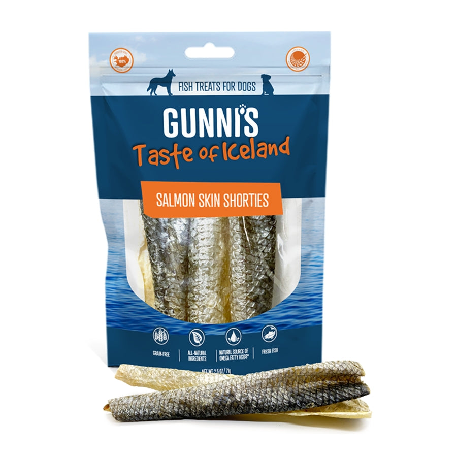 Gunnis Dog Short Salmon Skin, 2 oz