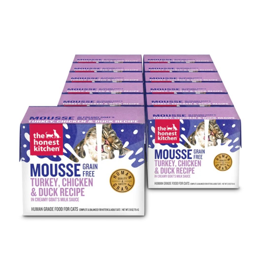 The Honest Kitchen Cat Grain Free Mousse With Goat'S Milk Turkey Chicken 2.8Oz 12 Pack - Pets Perfect