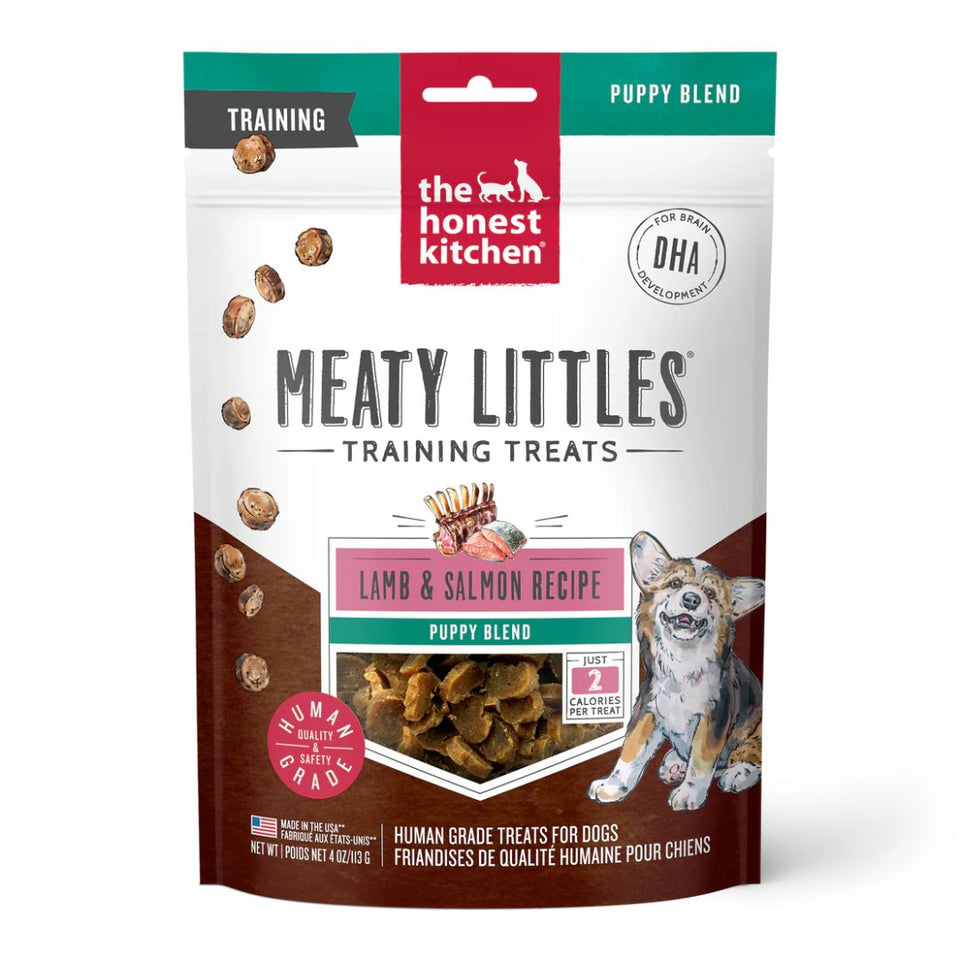 The Honest Kitchen Dog Meaty Littles Puppy Lamb & Salmon Treat 4Oz