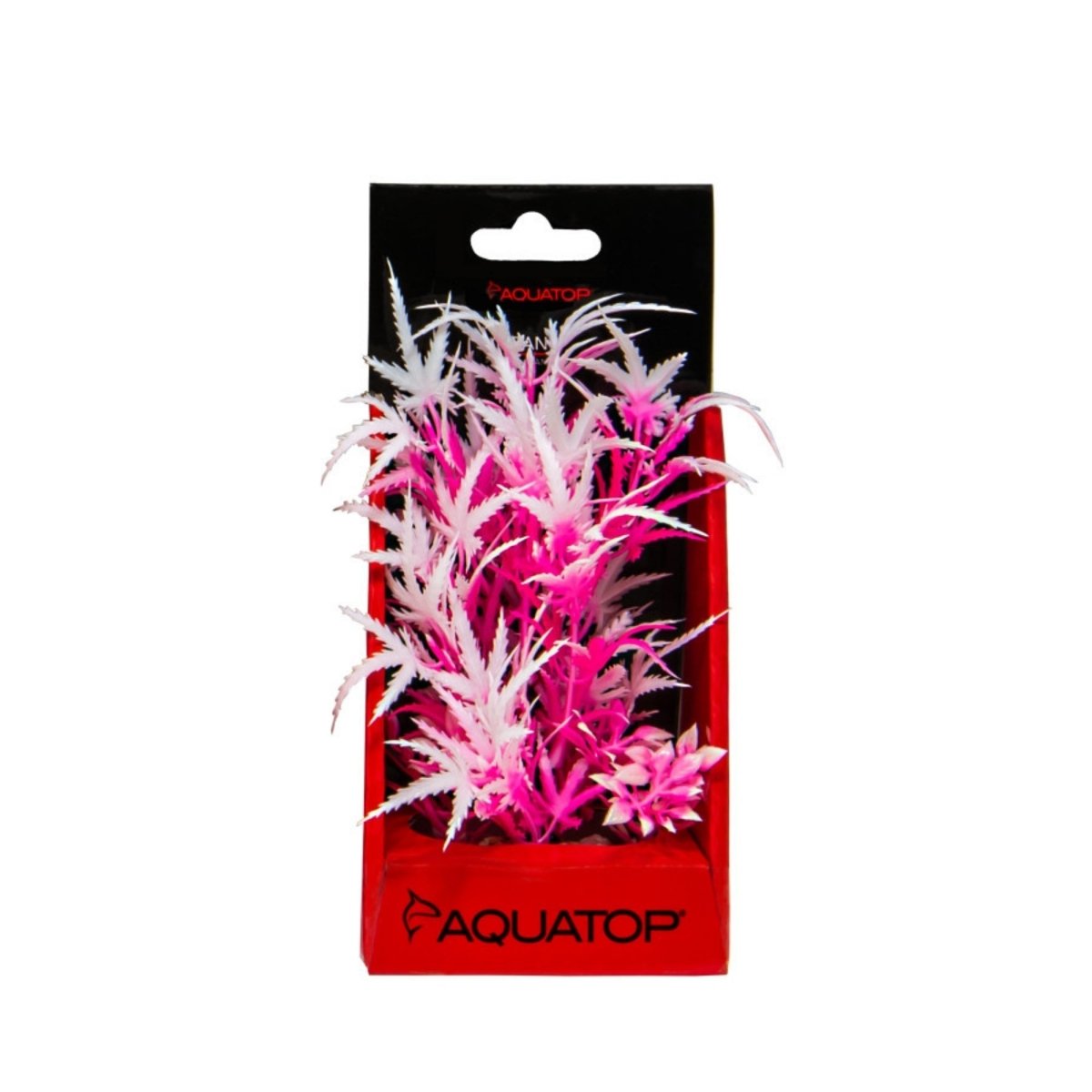 Aquatop Vibrant Fluorescent Cannabis Plant Pink Frost 6in - Pets Perfect