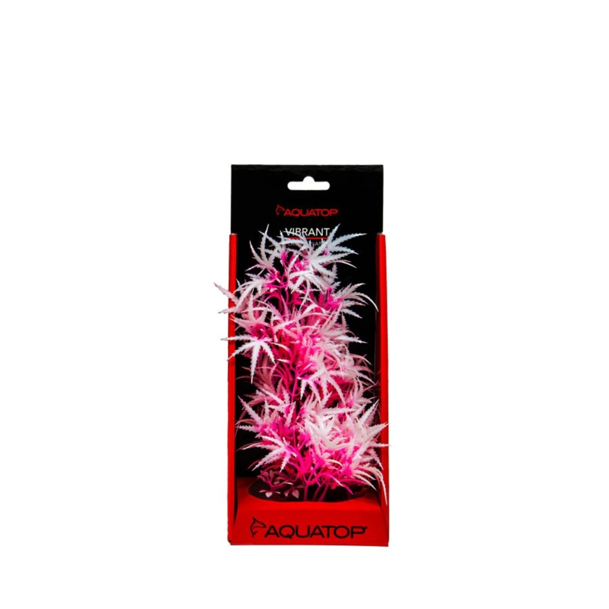 Aquatop Vibrant Fluorescent Cannabis Plant Pink Frost 10in - Pets Perfect