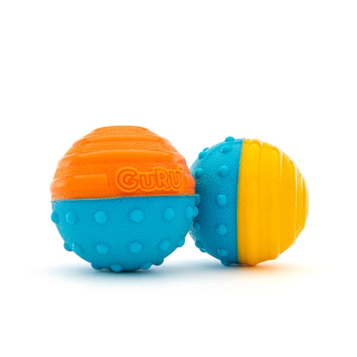 GURU Crunch Squeak Ball Dog Toy 1ea/MD, 2 pk - Pets Perfect